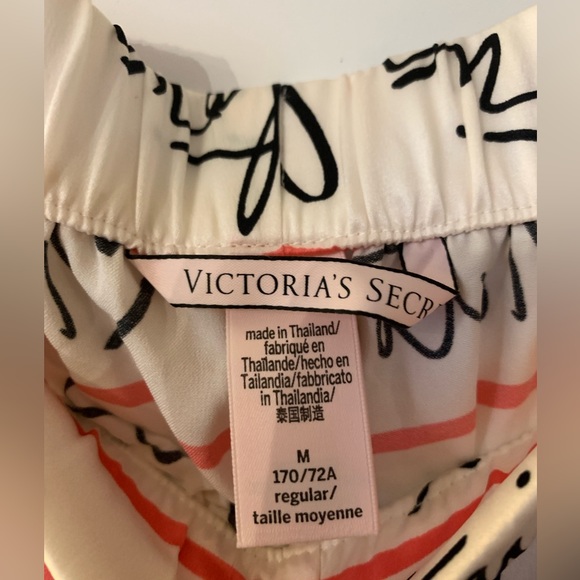 New Victorias Secret Medium Pink Pajama Pants - Picture 3 of 4